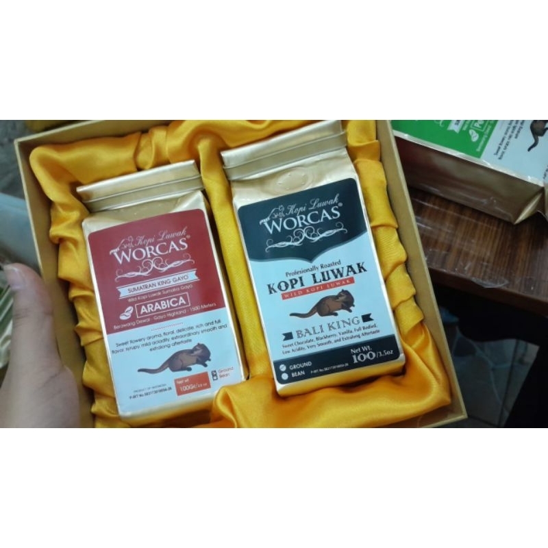 

Kopi luwak Gayo dan robustan Box besar isi 2