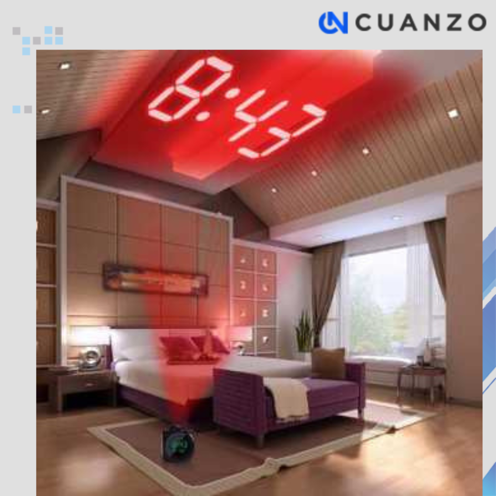 Jam Alarm Projection LCD Digital Clock Voice Thermometer / Jam Digital LED Meja Digital Display Tang