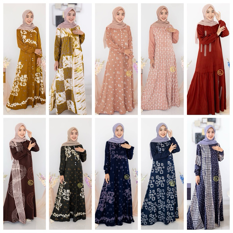 DRESS ELZHAF BATIK SIZE M LD 100