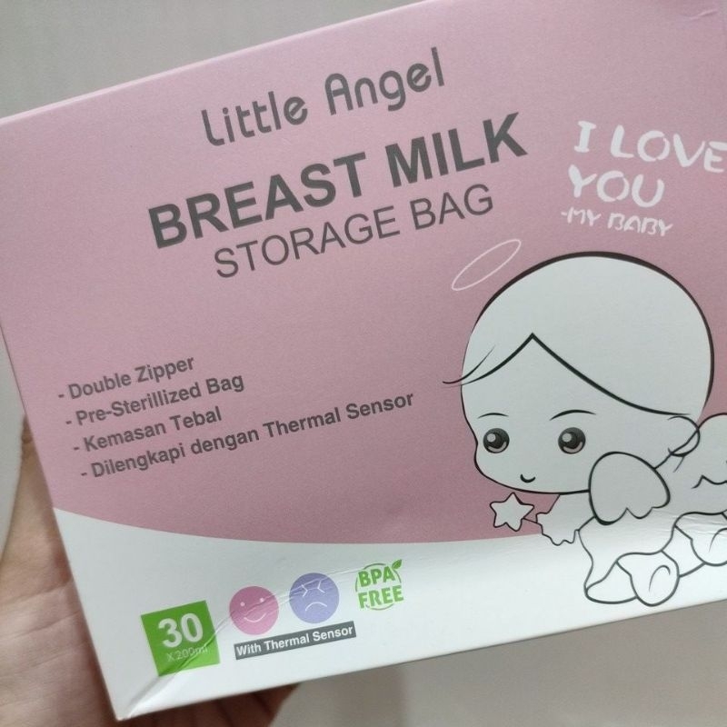 Kantong ASI SUSU BAYI 200ml isi 30 Little Angel Breast Milk Sensor Thermal