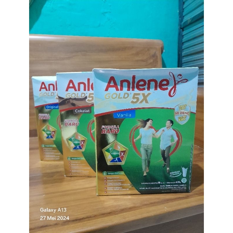 

ANLENE GOLD 5X RASA VANILA ORIGIANL COKLAT 600G