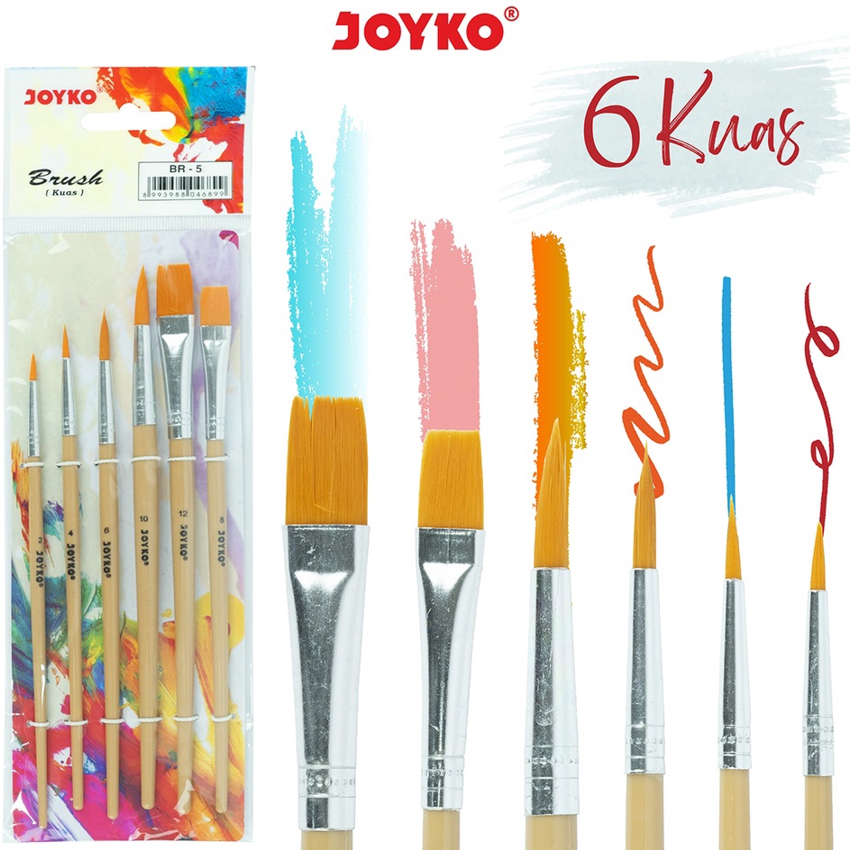 

Super Grosir Brush Kuas Cat Air Cat Minyak Lukis Acrylic Joyko BR5