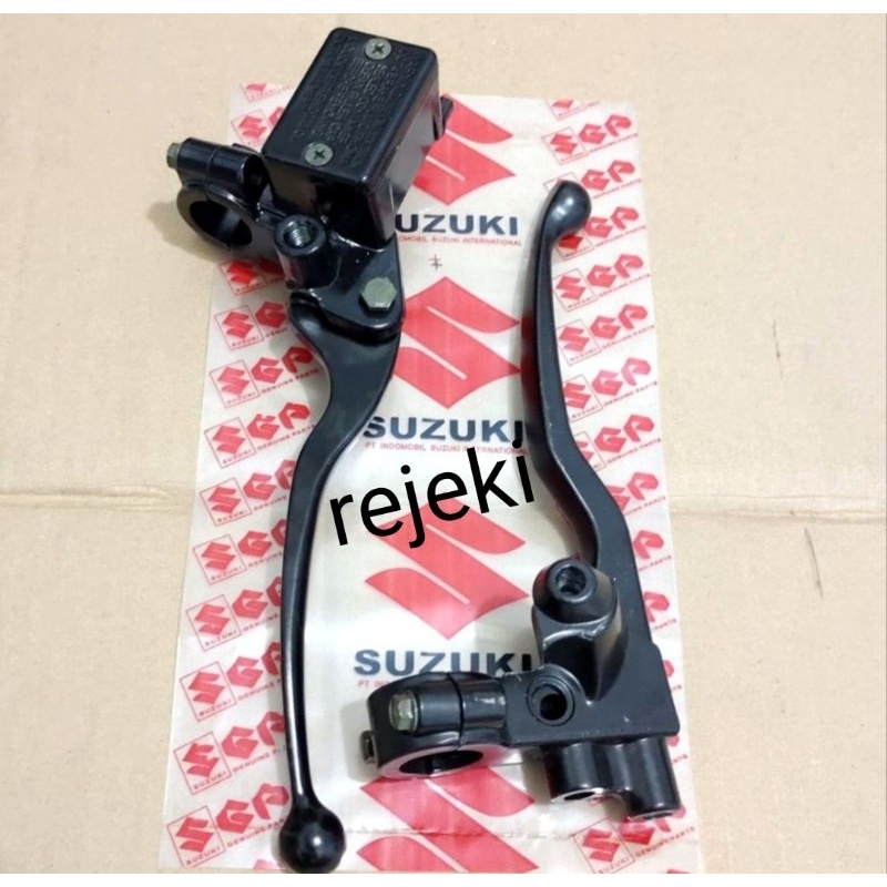 RUMAH HANLE PLUS HANDLE KOPLING PLUS MASTER REM SET DEPAN SUZUKI SATRIA 2TAK,SATRU FU KARBU,SATRIA F