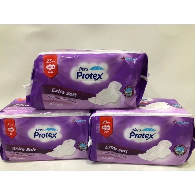 Hers Protex pembalut wanita warna ungu
