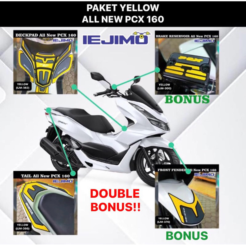 PCX 160 BODY PROTECTOR PAKET / AKSESORIS ALL NEW PCX 160 PAKET / ALL NEW PCX 160 PAKET