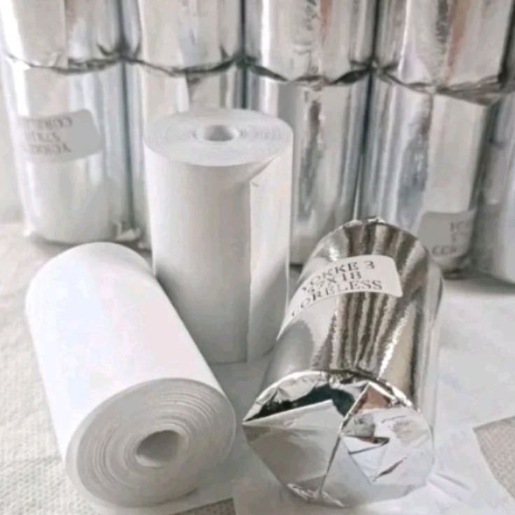 

Baru Terkini Kertas thermal 58x35mm paket 1roll termurah