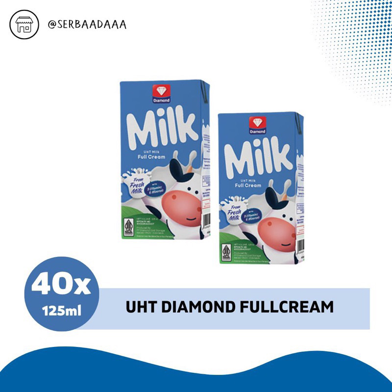 

RB Diamond UHT Milk 125ml 1 Karton Isi 40pcs KHUSUS INSTAN