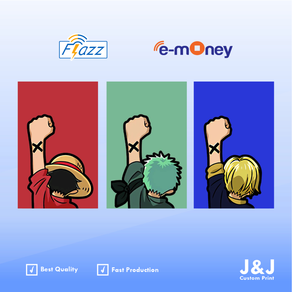 Flazz Generasi 2 - E Money Mandiri Custom One Piece 1sisi