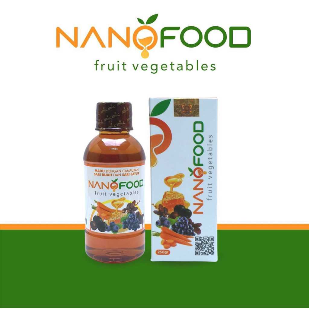 

Nanofood madu multivitamin suplemen makanan nano food untuk daya tahan tubuh anak dan dewasa nutrisi otak cerdas penambah nafsu makan fruit vegetables 250gr madu dengan campuran sari buah dan sari sayur untuk imun dan daya tahan tubuh tambahan gizi