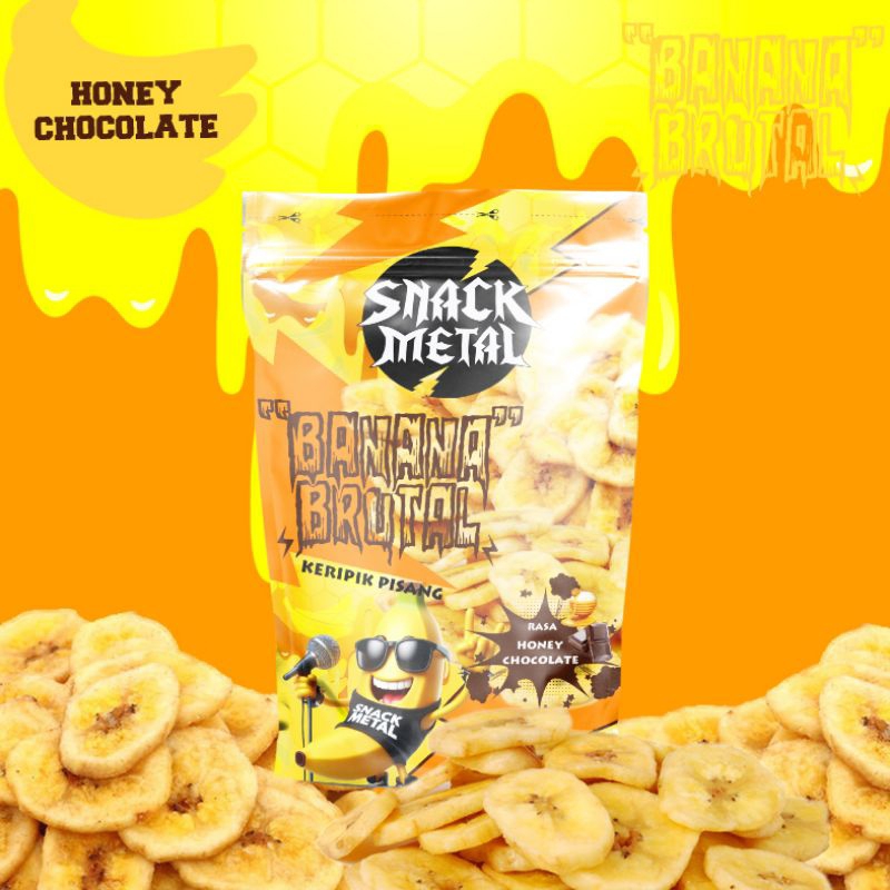 

Snack Keripik Pisang Rasa Honey Chocolate 130g Keripik Pisang Kepok Snack chips gurih renyah murah halal