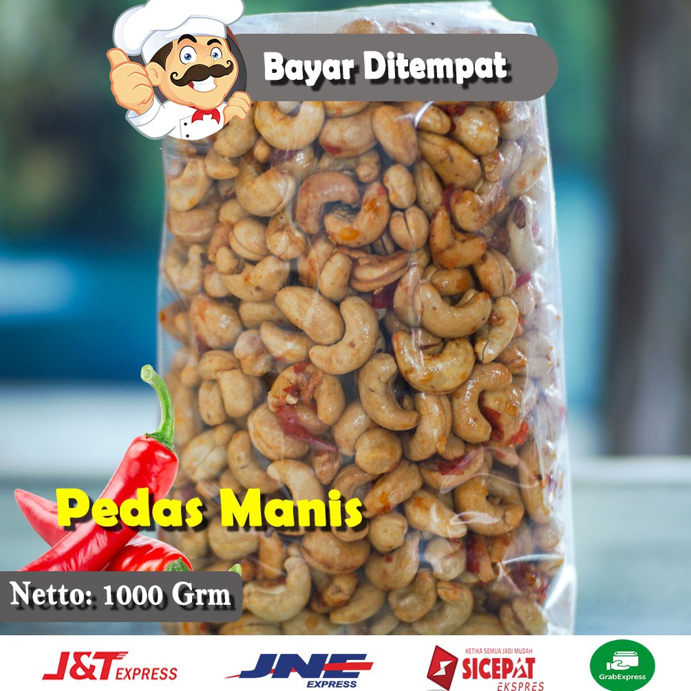 

SPESIAL 1Kg Spesial Pedas Manis Kacang Mete Mede Grade A Original Wonogiri