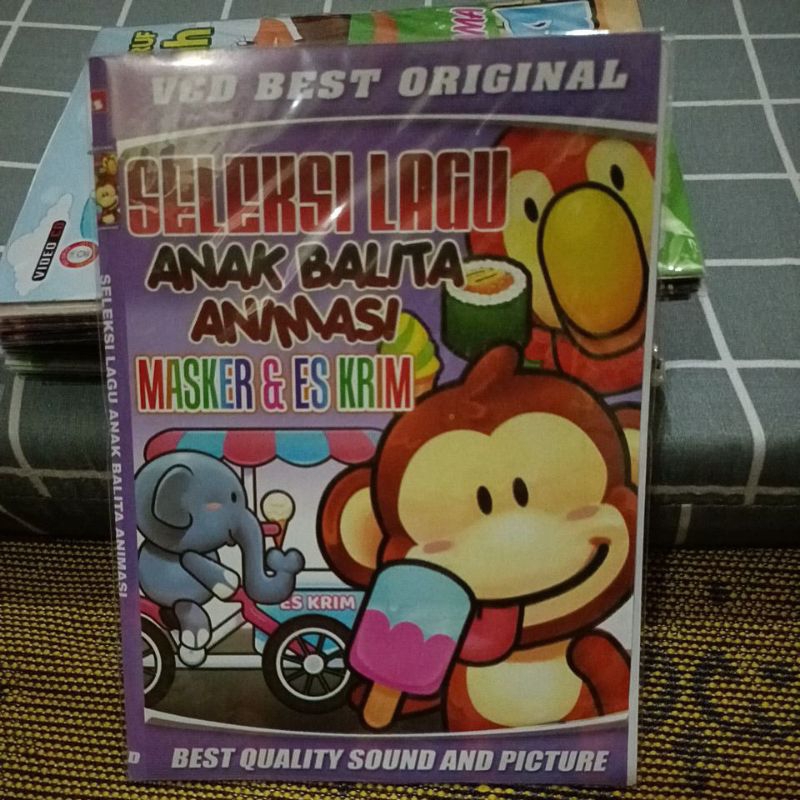 KASET VCD SELEKSI LAGU ANAK BALITA ANIMASI