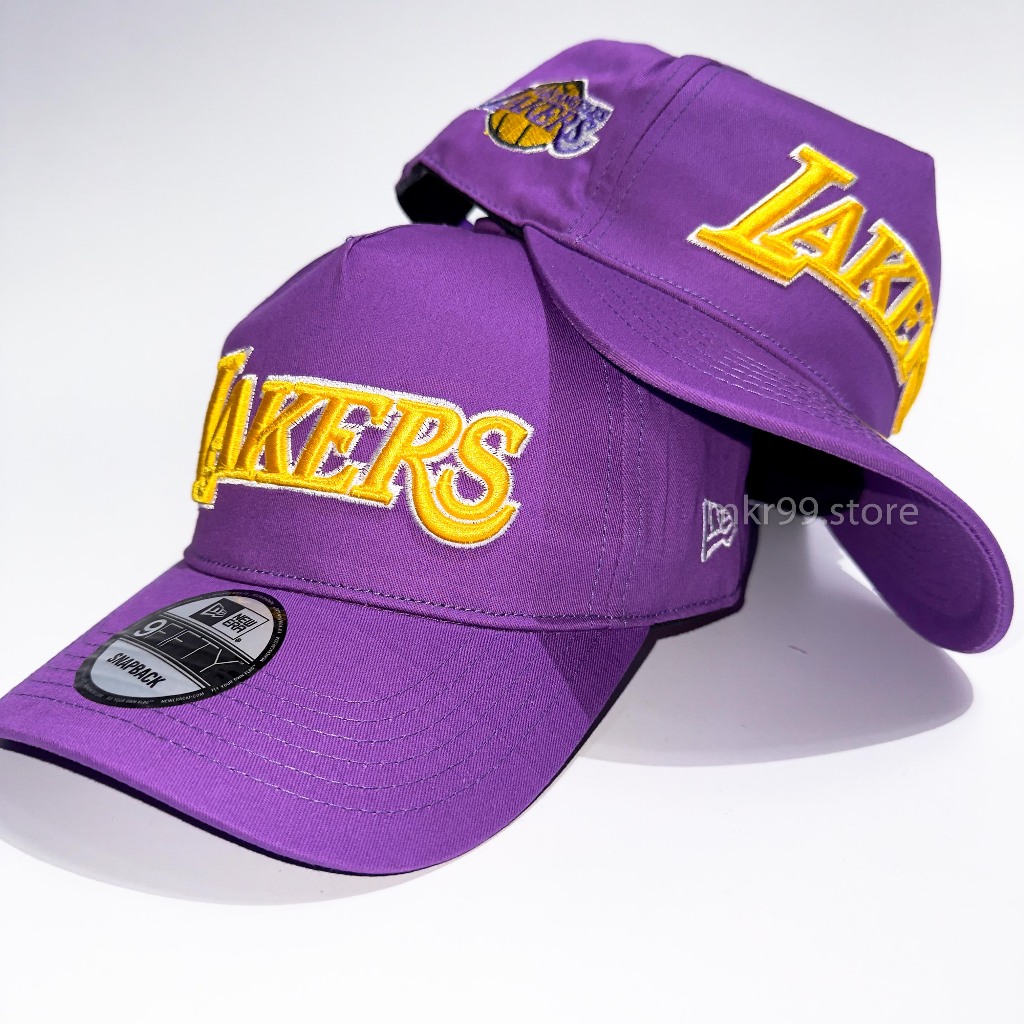 Topi baseball nba Lakers warna ungu