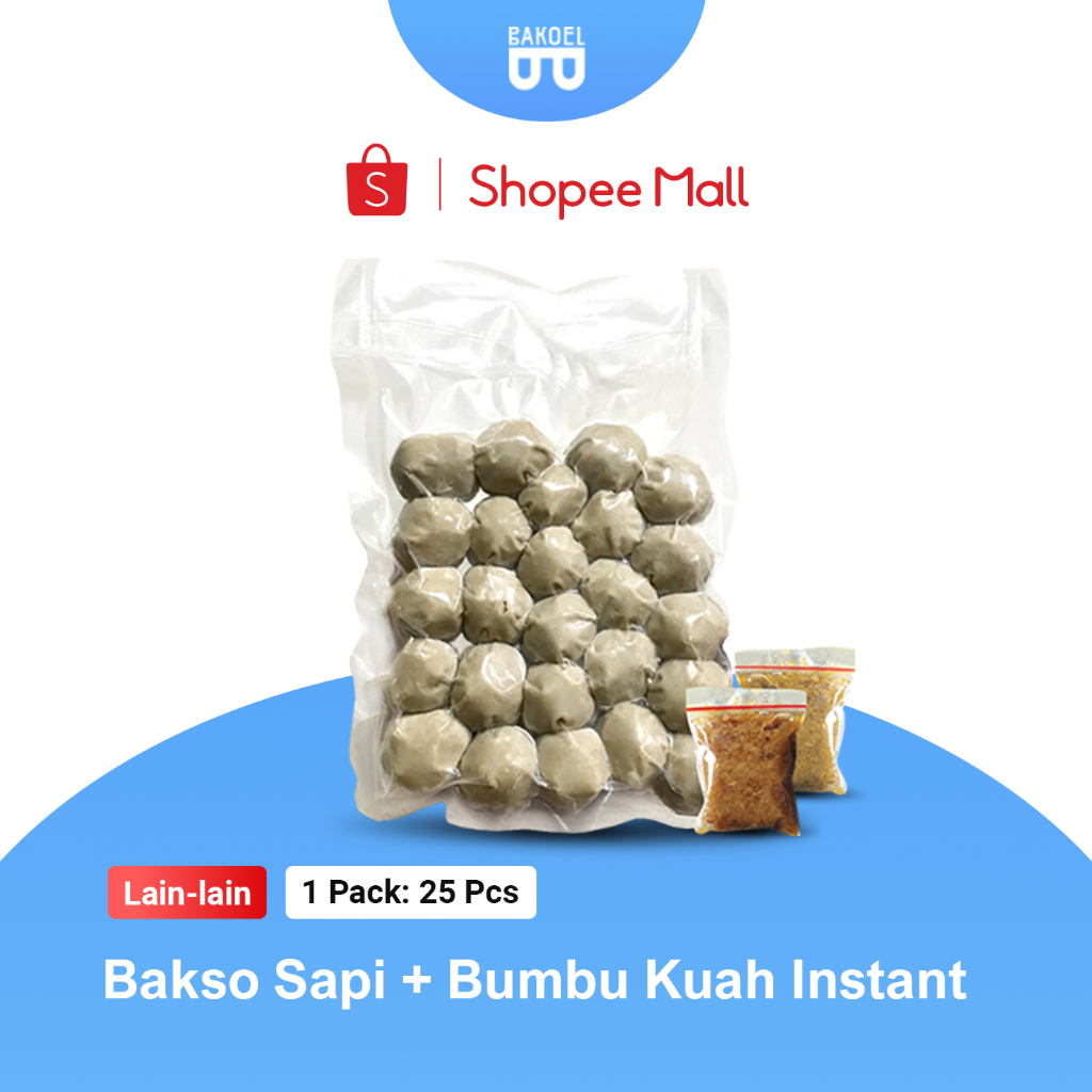 

Bakso Sapi + Bumbu Kuah Instant - 25 pcs