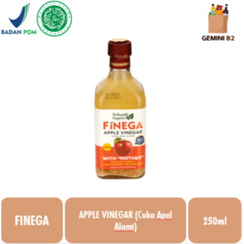 

Finega Apple Vinegar 250ml / Cuka Apel Alami (Botol Kaca)