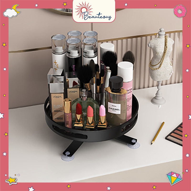 Rak Skincare Tempat Penyimpanan Kosmetik Putar Aesthetic