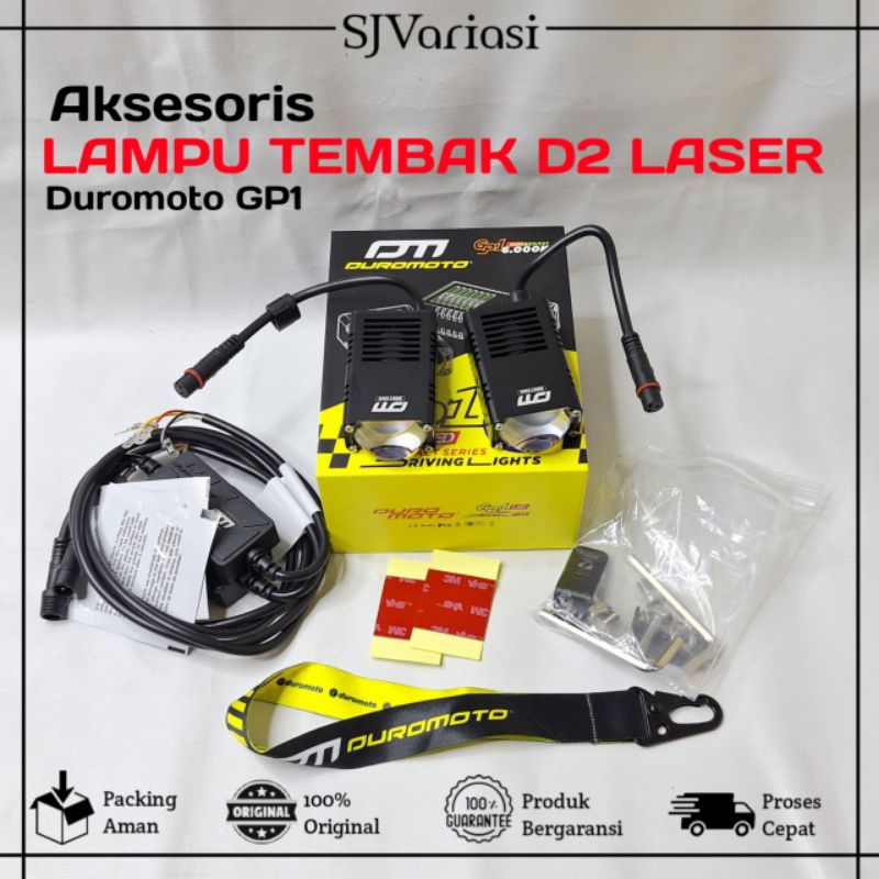 COD Duromoto GP1 | Lampu Tembak Duromoto GP1 GP 1 25 Watt Mini Slim Foglamp LED Motor Adventure Blue