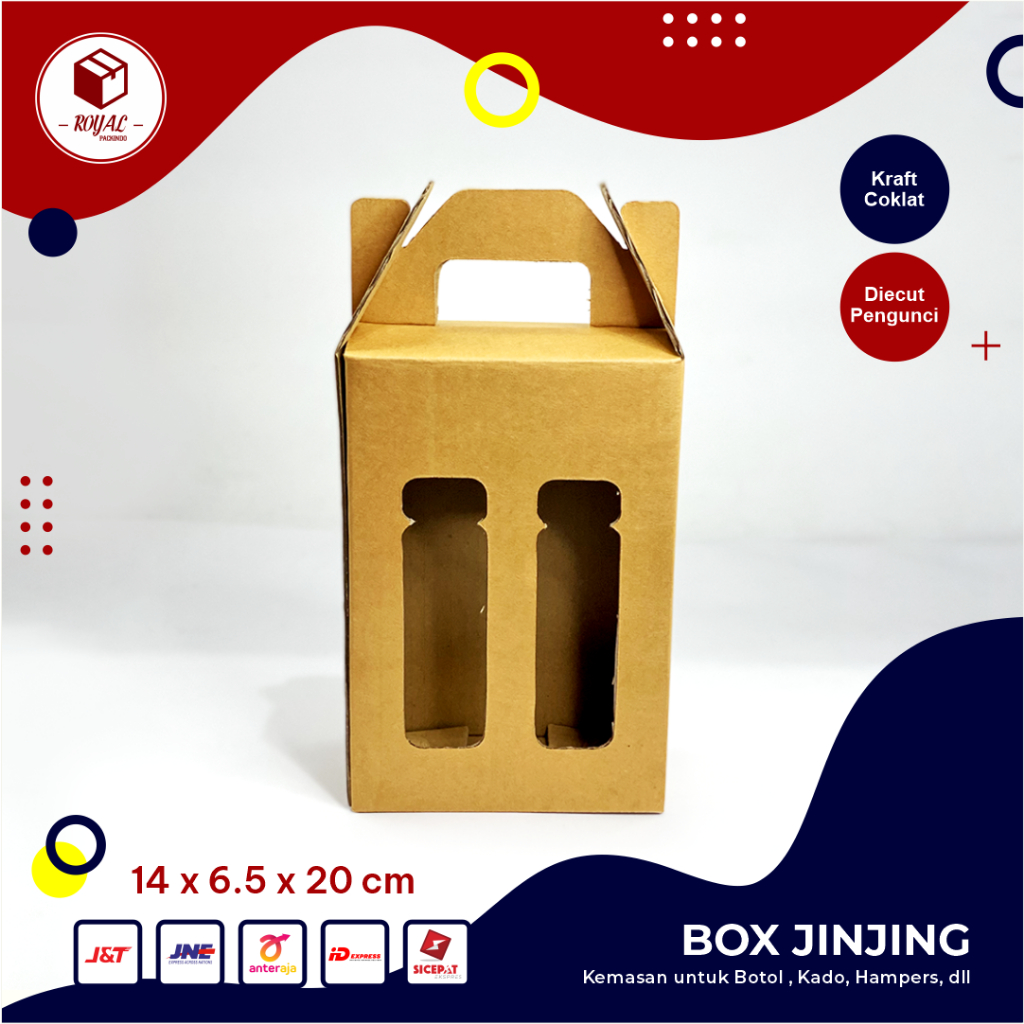 

Kardus / Box size 14 x 6 x 20 cm Jinjing Botol 500 ML isi 2 E FLUTE