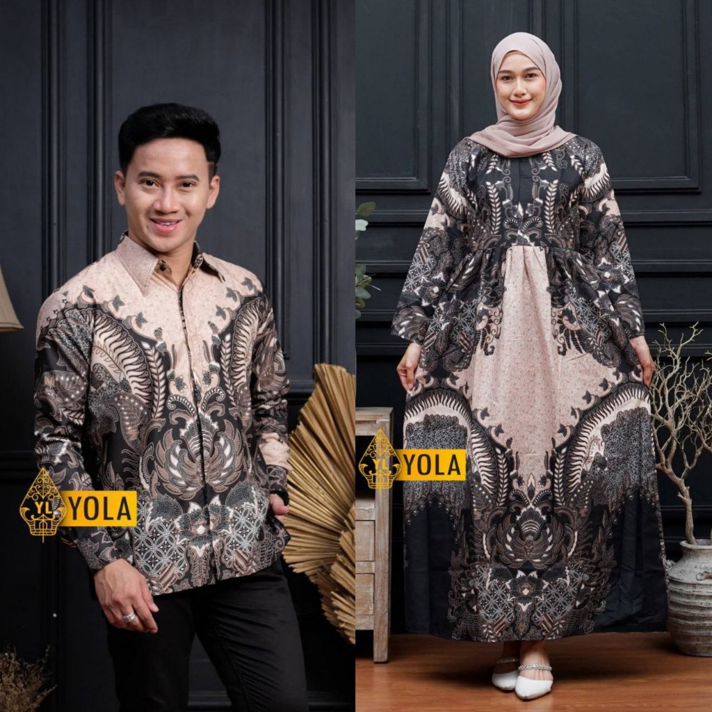 (HARGA SATUAN) NEW ARRIVAL Batik Couple Sarimbit Batik Seragam Keluarga Kemeja dan Gamis New Motif