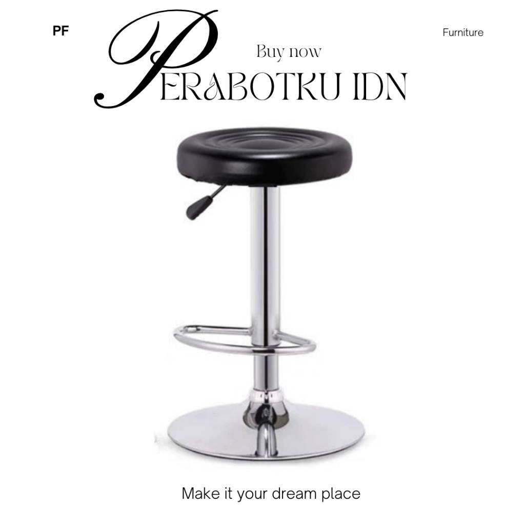 BARSTOOL BULAT KURSI BAR TINGGI BAR STOOL KURSI TINGGI HIDROLIK
