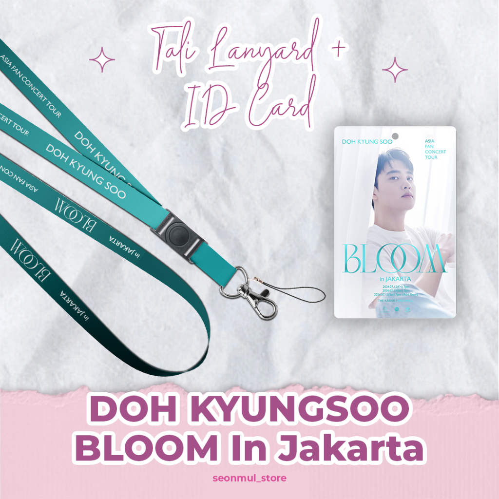 

LANYARD + ID CARD DOH KYUNGSOO ASIA FAN CONCERT TOUR BLOOM IN JAKARTA / TALI HP CAHOL PC CARD HOLDER D.O KYUNGSOO / EXO DO