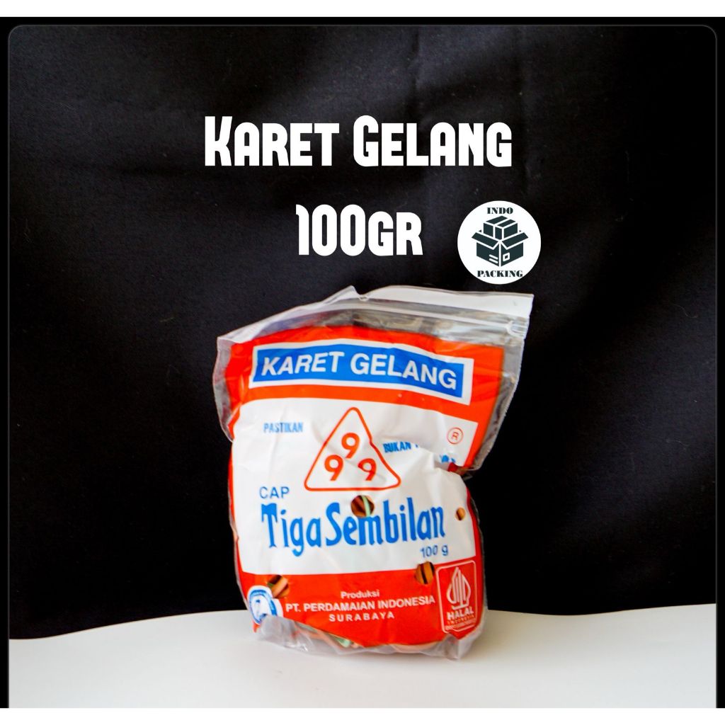 

Karet Gelang 100 gr gram 100gram / Cap Tiga Sembilan 39 / Karet Nasi Bungkus Warna Warni