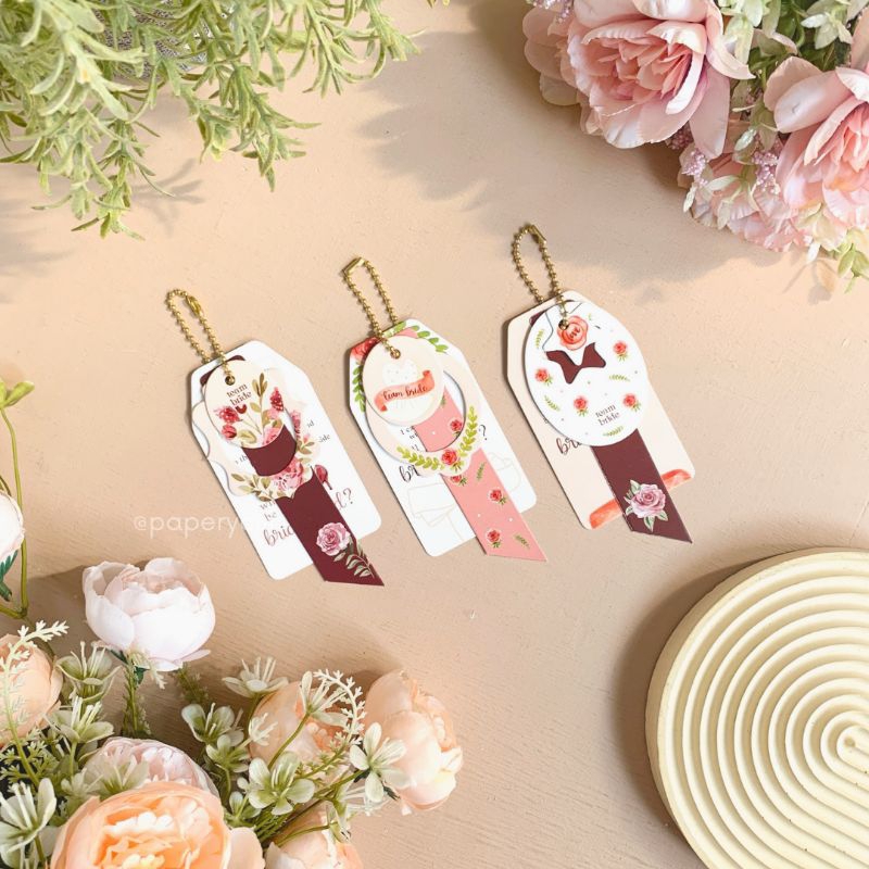 Bundle Hang Tag Bridesmaid Groomsman Souvenir Hampers Wedding Sangjit