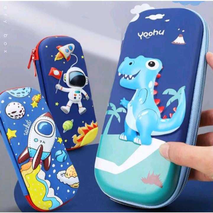 

Kotak Pensil Anak Tempat Alat Tulis 3D Karakter Timbul