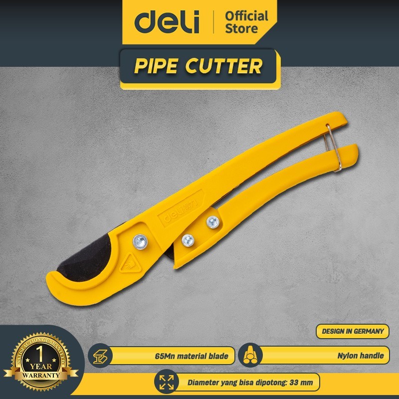 

Deli Pipe Cutter / Gunting Pipa 33mm Plastik + Baja EDL350033