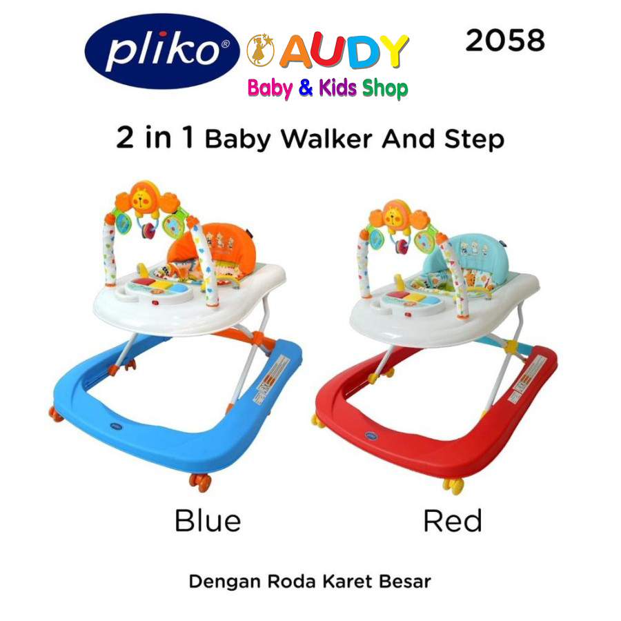 BABY WALKER PLIKO 2058 2 IN 1 / KERETA BAYI