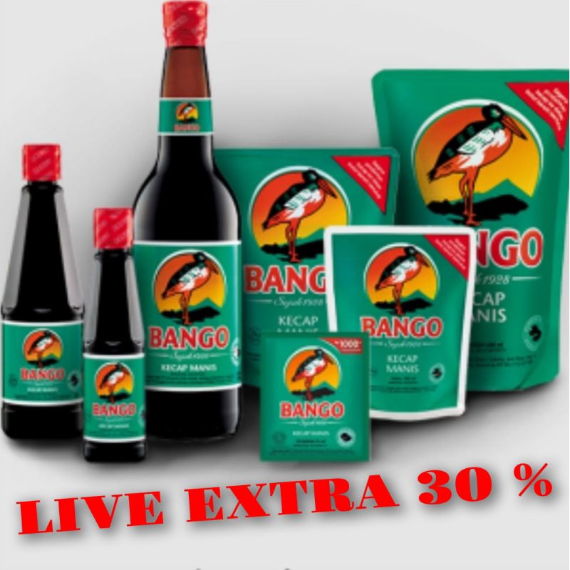 

Bango Kecap Manis Refill 720 gr/ 520 ml/ Bango renceng (LIVE EXTRA)