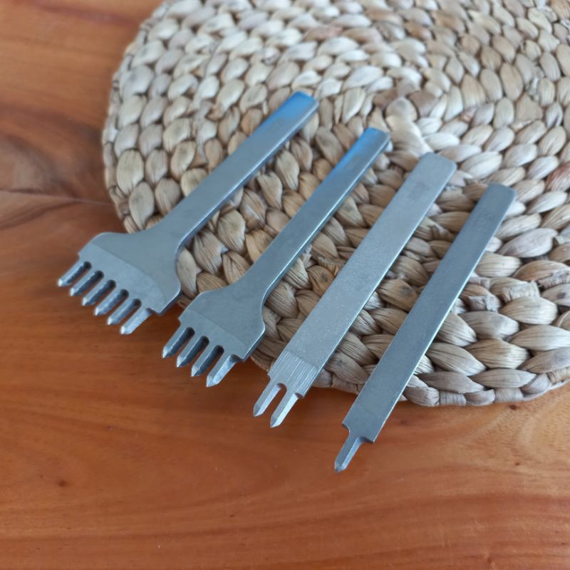Stitching Hole Punch Leather Tools Prong 5mm - 1,2,4,6 Prong