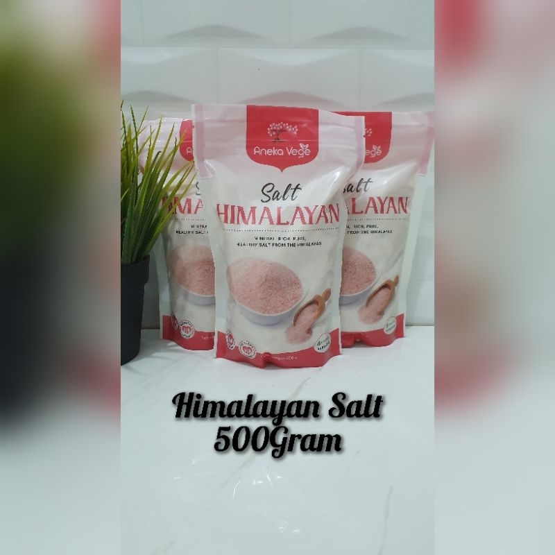 

Himalayan Salt Garam dapur Pink 500gr Premium Aneka Vege