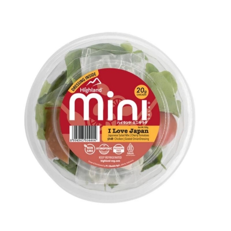 

Salad Sayur Highland Mini I Love Japan - 100gram