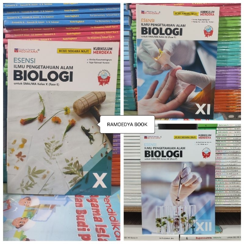 Original Buku BIOLOGI SMA/MA kelas 10,11,12 Kurikulum Merdeka MEDIATAMA