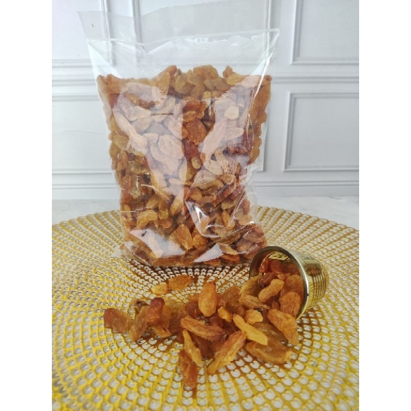 

Kismis Golden Raisin 500gr |Kismis Kuning Besar | Kismis Asam Manis