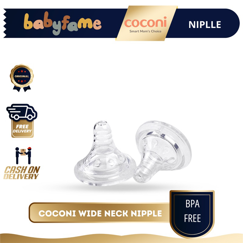 COCONI WIDE NECK NIPPLE | NIPPLE DOT COCONI