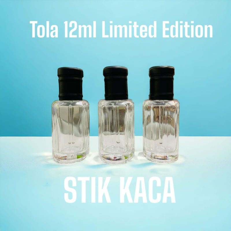 BHQ | BOTOL TOLA TUTUP HITAM UKURAN 12ML