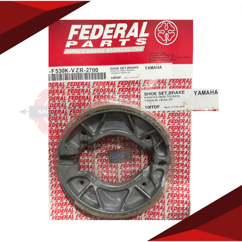 KAMPAS BELAKANG KAMPAS REM TROMOL VEGA ZR MIO SPORTY JUPITER Z1 FEDERAL ORIGINAL
