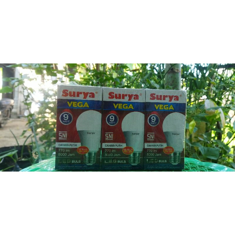 Lampu 9 watt surya