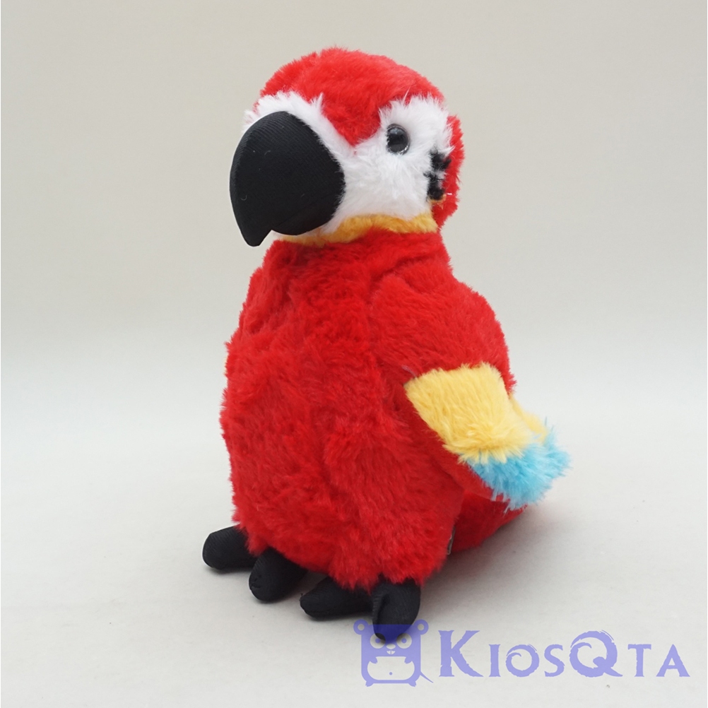 boneka burung kakatua macaw merah
