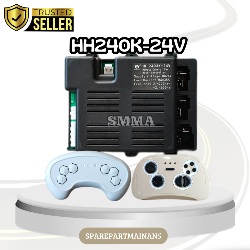 SMA5 || Remote Control Bluetooth + Receiver HH-2403K-7P-3P 24V mobil/motor mainan aki