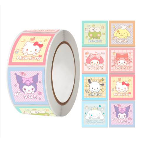 

Stiker Thank You, Stiker Natal, Stiker Birthday, Stiker Wedding 1 roll isi 500 lembar bulat