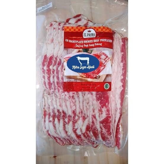 

EL PRIMO SMOKED BEEF US SHORTPLATE / DAGING ASAP SAPI SLICE @500gr