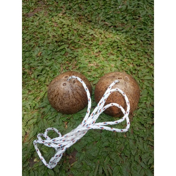 jeremiperilomax⚡Mainan Tradisional Egrang Batok Kelapa / Egrang Batok Kelapa / Mainan Anak Engrang B