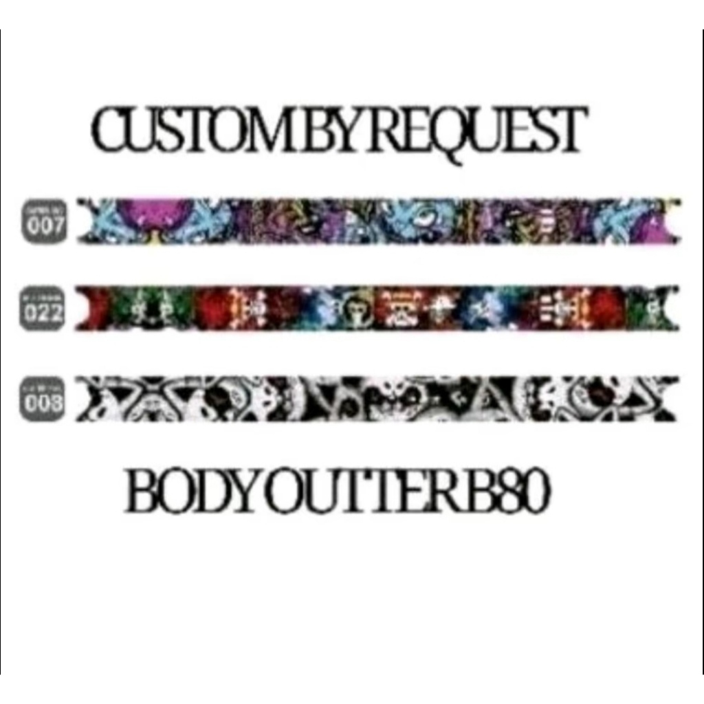 

navyrashop_costum outer b80 costum by request stiker luar