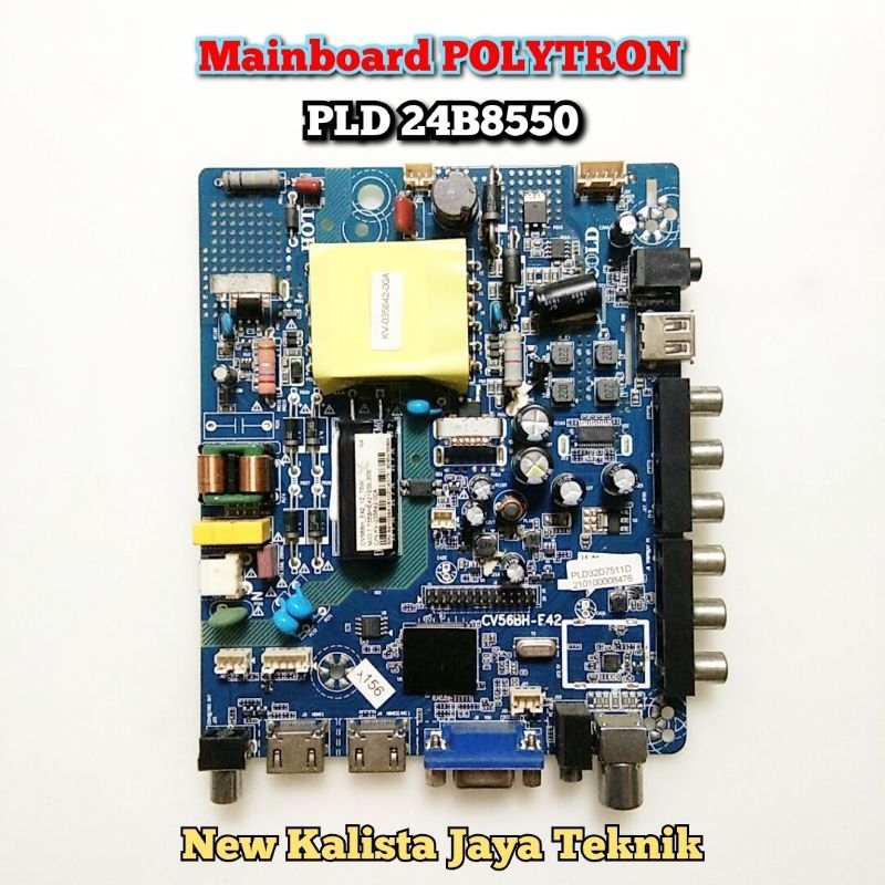 MAINBOARD TV POLYTRON PLD 24B8550 ORIGINAL CV56BH-E42 MB 24B8550 MOTHERBOARD PLD24B8550 MB POLYTRON 