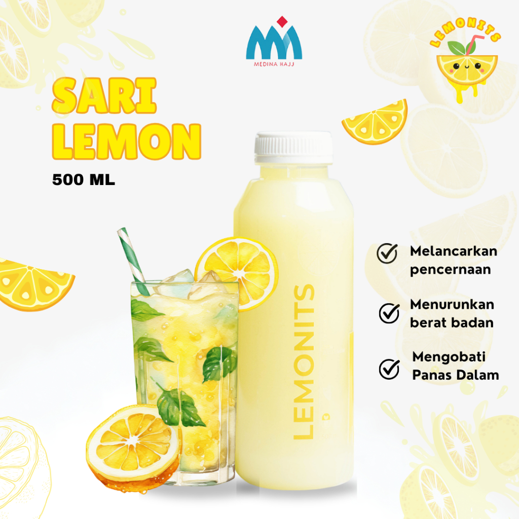 

Lemonits Sari Lemon Asli 500 ml Original Diet/Detox Original