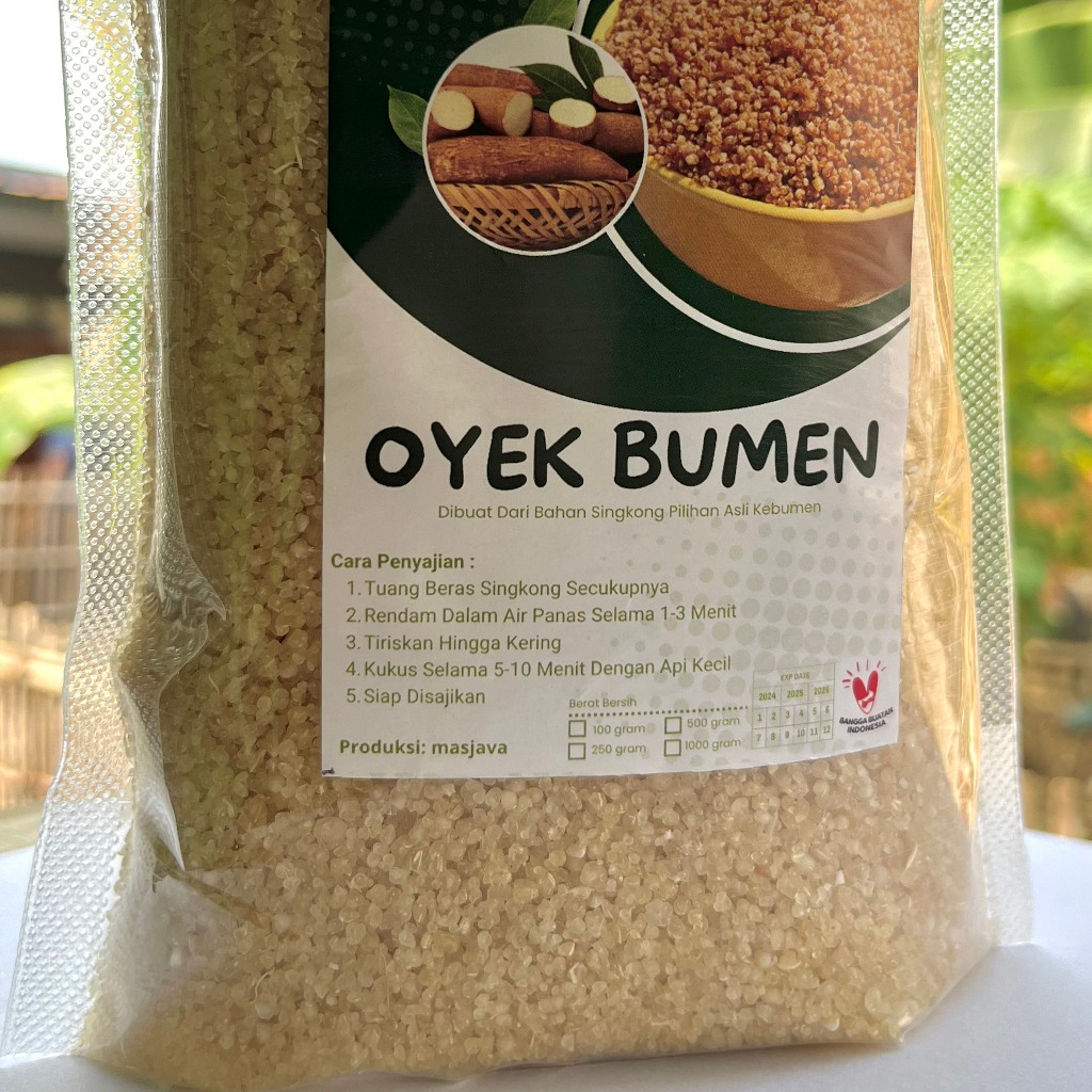 

Oyek Diet 500 Gram - Oyek Bumen Oyek Singkong Sehat Untuk Diet Oyek Kebumen 1Kg Oyek Pengganti Nasi
