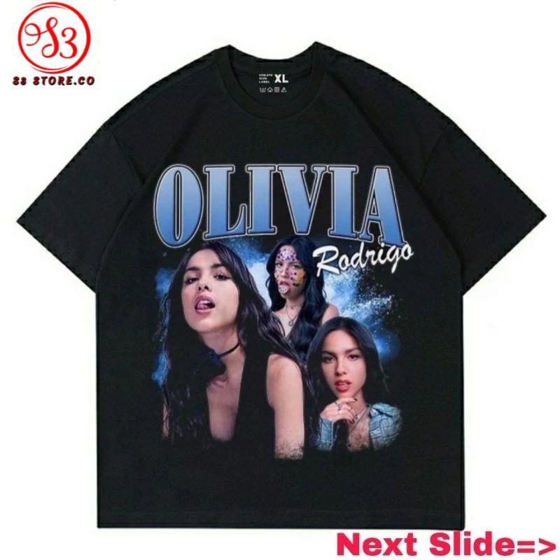 T-SHIRT OLIVIA RODRIGO PENYANYI BAJU KAOS OLIVIA RODRIGO | KAOS PRIA WANITA DEWASA RAP TEE BAJU VINT